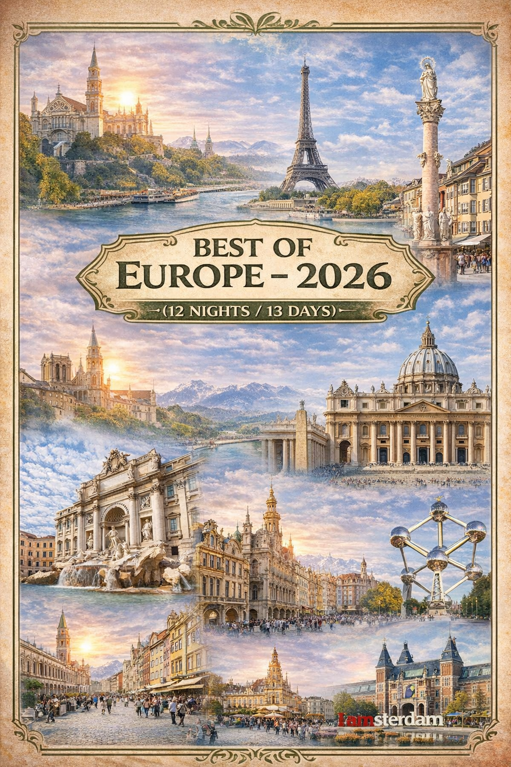 BEST OF EUROPE – 2026 (12 Nights / 13 Days)